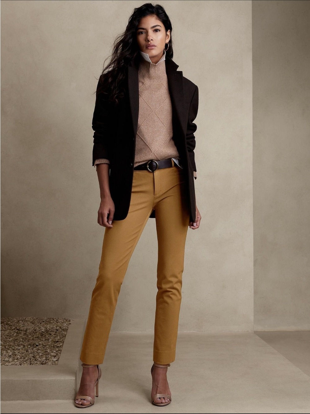 Banana Republic Sloan pants in trendy camel - 8P